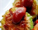おつまみに スパイシーなゴーヤの肉詰め。作り方6写真