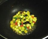 夏野菜の冷製トマトスパゲッティー作り方4写真