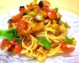 夏野菜の冷製トマトスパゲッティー作り方8写真
