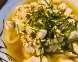 冷凍うどん●鶏肉の刻み煮込みうどん作り方3写真