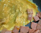 材料三つ！簡単スパムオムレツ作り方3写真