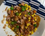 レンジ中華風梅トマトシーフード炒飯弁当作り方5写真