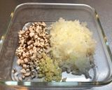 2色で華やか！肉団子のもち麦蒸し作り方3写真