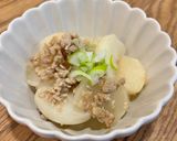 かぶと鶏ひき肉のオイスター炒め作り方5写真