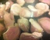 鶏の砂肝と空心菜の炒めものヽ（ ´ー）ﾉ作り方1写真