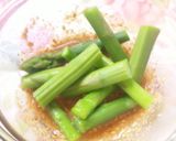 簡単お弁当おかず☆アスパラのごまあえ作り方3写真