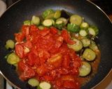 ナスとズッキーニの採れたてトマトパスタ作り方6写真
