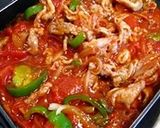 ぱりぱりチーズのトマト豚丼作り方9写真