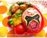 【キャラ弁】ゴーカイレッドのお弁当作り方6写真