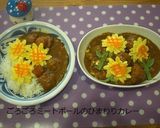 ごろごろミートボールのひまわりデコカレー作り方6写真