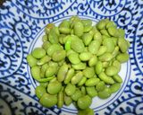 冷たいとろとろ緑のスープ（豆乳で）作り方1写真
