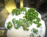 冷たいとろとろ緑のスープ（豆乳で）作り方3写真