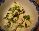 香菜と豆腐のシンプルサラダ作り方4写真