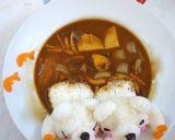 ＊デコカレー＊仲良しシロクマくん☆作り方8写真