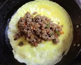 和風オムレツ　甘辛挽肉がたまりません♪作り方5写真