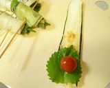 大葉味噌の夏野菜ナス巻き串天作り方5写真