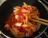 簡単♪トマトと鶏肉のペンネアラビアータ作り方4写真