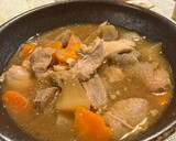 簡単もつ煮風！鶏肉と根菜の煮込み作り方7写真