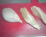 鶏胸肉で蒸し鶏～ネギソースがけ～作り方2写真