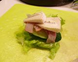 チーズ＆かりかりベーコンの生春巻き。作り方3写真