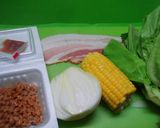 簡単おつまみ＊納豆のサラダ菜包み作り方1写真