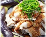 豚肉の冷しゃぶ＊一味たっぷり胡麻醤油たれ作り方4写真