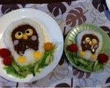 ホッホッホーフクロウさんのデコカレー作り方3写真