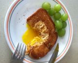 トーストと卵で＊エッグインザバスケット作り方4写真