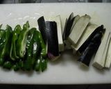 ナスとピーマンの甘味噌炒め。作り方2写真