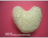 【キャラ弁✿可愛いハートのおにぎり】作り方2写真