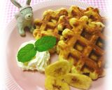 * カラメル風味の * バナナワッフル♪作り方9写真