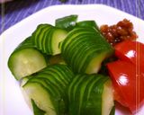 カマンベールと野菜の梅酢味噌和え作り方3写真
