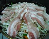 蒸し野菜　豚バラ乗せ作り方3写真