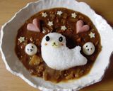いつも一緒♡ゴマちゃん親子デコカレー作り方5写真