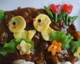 ☆楽しい動物の仲間達☆デコカレー作り方8写真