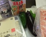 肉巻豆腐天 夏野菜と 作り方1写真