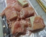 肉巻豆腐天 夏野菜と 作り方6写真