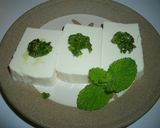 塩豆腐のジェノバソースのせ作り方4写真