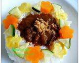 *お花のデコカレー*作り方3写真