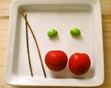 お弁当に❤プチトマトdeりんごちゃん作り方1写真