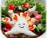 ✿幸せの木♡デコカレー✿作り方3写真