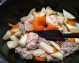 ストウブでシイタケの旨みたっぷり鶏肉煮物作り方3写真