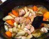 ストウブでシイタケの旨みたっぷり鶏肉煮物作り方4写真