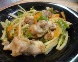 鶏肉で☆ねぎ塩チンジャオロース作り方6写真