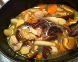 ストウブでシイタケの旨みたっぷり鶏肉煮物作り方5写真
