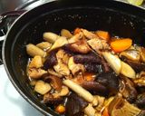 ストウブでシイタケの旨みたっぷり鶏肉煮物作り方6写真