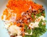 野菜たっぷり‼豆腐の照焼きハンバーグ☆作り方1写真