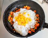 チョリソーと野菜のピラフ作り方3写真