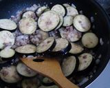茄子とにんにくの☆Wチーズミートパスタ作り方3写真