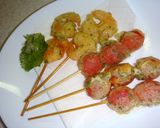 むきえびとチーズの串天作り方7写真